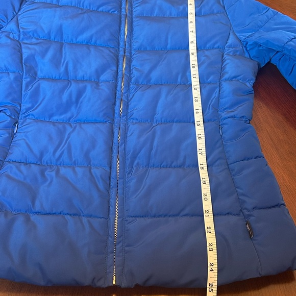 Love Moschino Blue Quilted Puffer Jacket Heart Zipper Designer - Picture 9 of 11